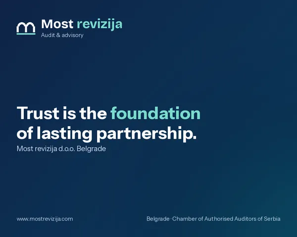 Most revizija – trust as the foundation of long-term partnership