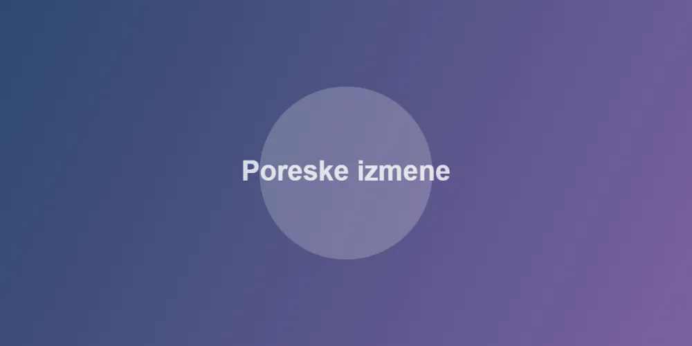 Poreske izmene 2024